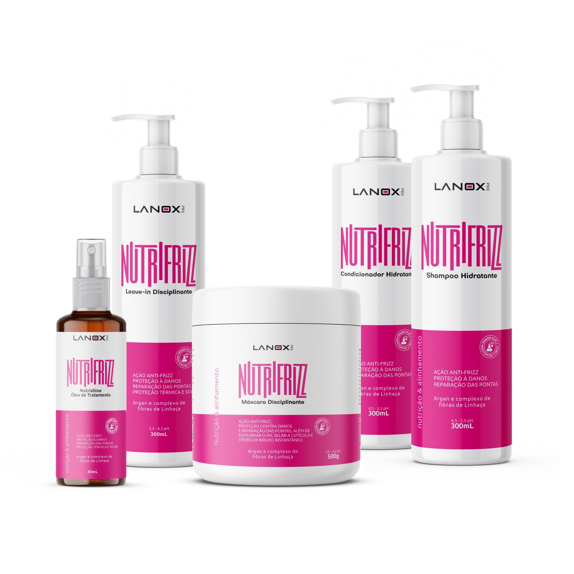 Linha Completa Nutrifrizz Lanox - Trihair Cosméticos